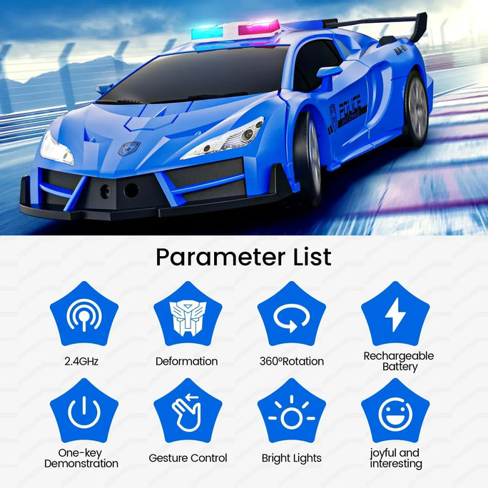 Gesture Sensing Police RC Car